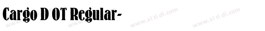 Cargo D OT Regular字体转换